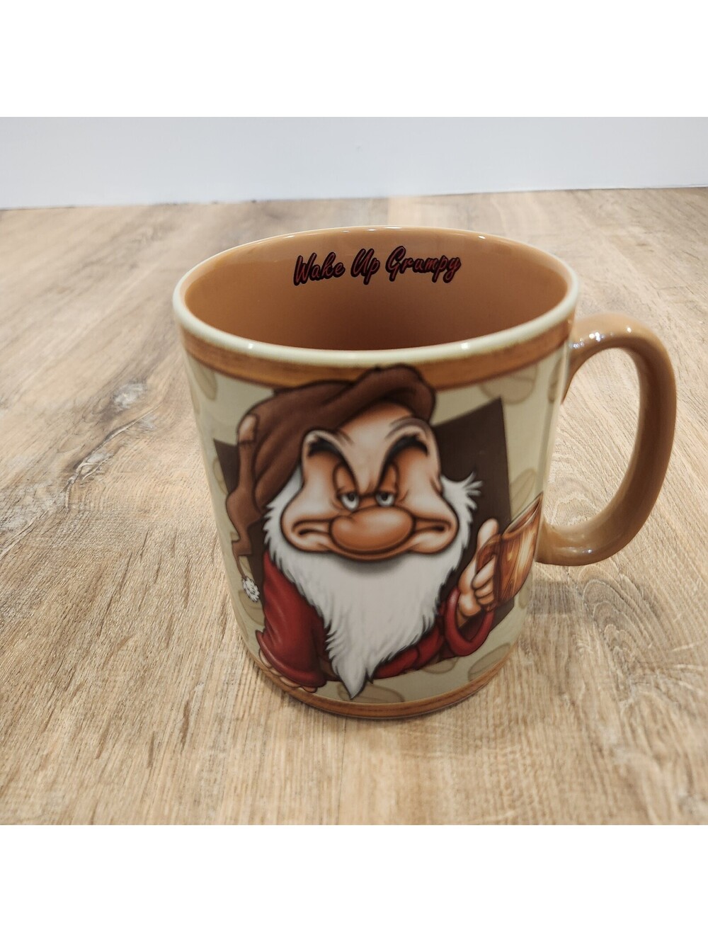 Disney Parks Snow White Wake Up Grumpy Dwarf Oversized Coffee Mug XL Jumbo Gift